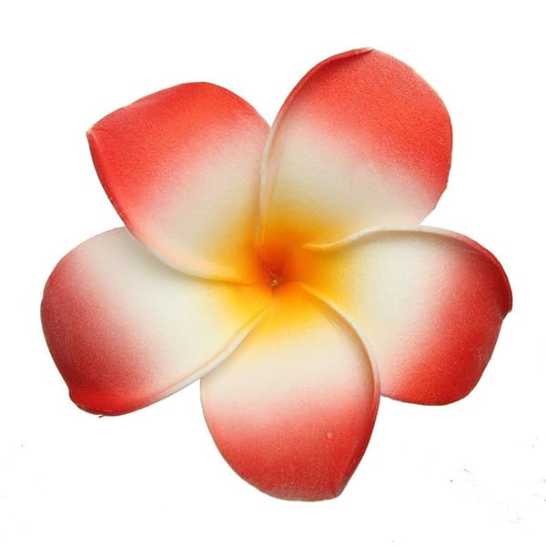 20 7cm hawaiiske Frangipani hårspenner, strandblomsthodeplagg, bryllupsfest