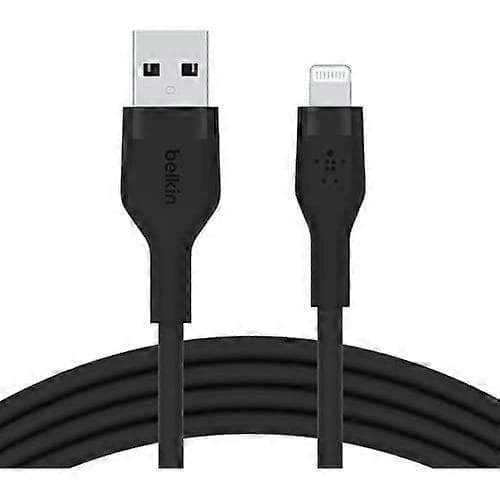 USB-kabel - BELKIN - CAA008BT1MBK - 1 m - MFI-certifierad - Svart