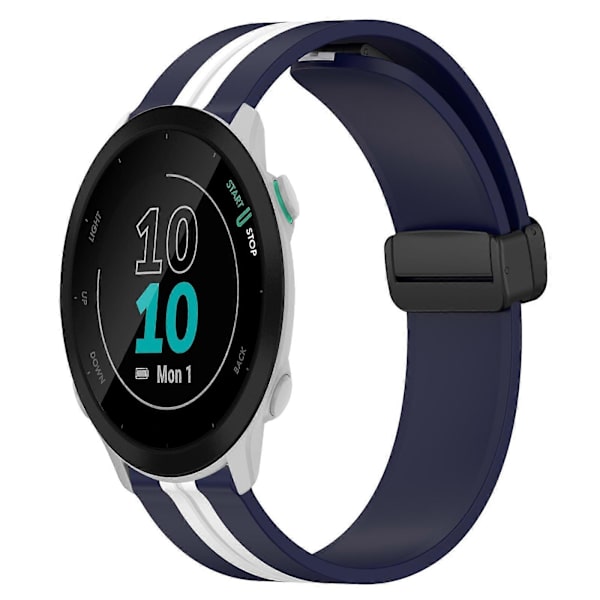 Silikone Urrem Til Garmin Forerunner 55-lingling} Midnight Blue White