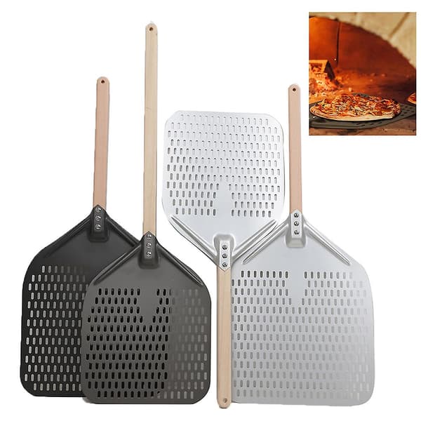 30/35 cm lang pizzaspade i aluminium med langt håndtak, baktilbehør