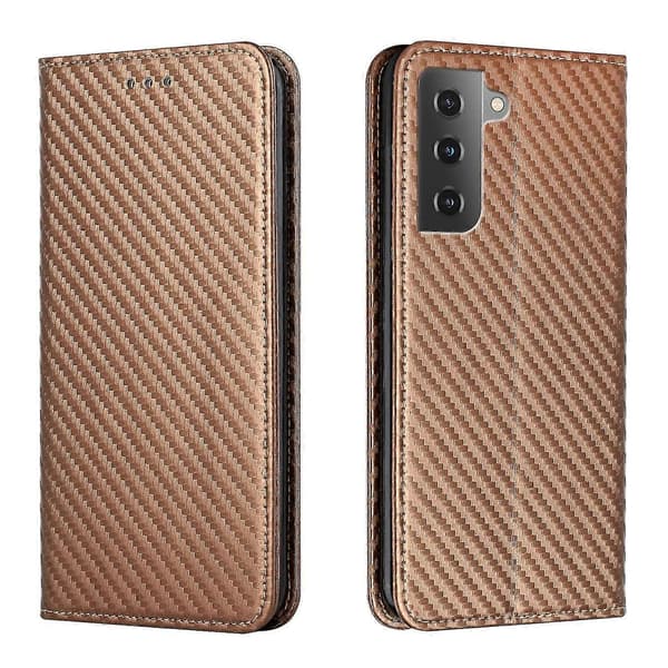 Läderfodral Kompatibelt med Samsung Galaxy S23+ 5G-lingling} Brown