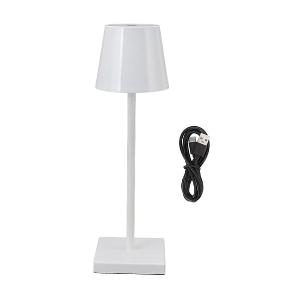 LED Touch Lampe Moderne Simpel Genopladelig Høj Lysstyrke Dæmpbar Touch Switch Trådløs Bordlampe til Restaurant Bar Hvid-lingling} Solid Normal