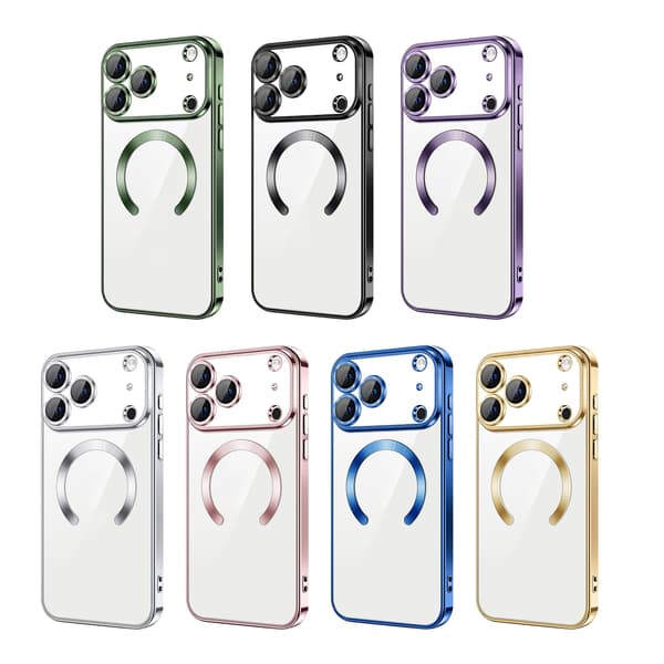Kompatibel med iPhone 17 Pro - Metalmateriale, magnetisk design, slank og let - Sort black