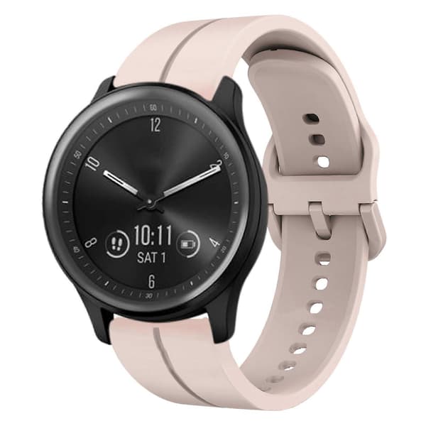 Silikoninen kellon ranneke Garmin Vivomove Sport-lingling -kellolle Pink