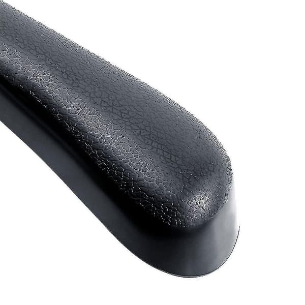 50 cm bred og robust sort plastikbøjle til voksenskjorter, toppe og kjoler. 10PC