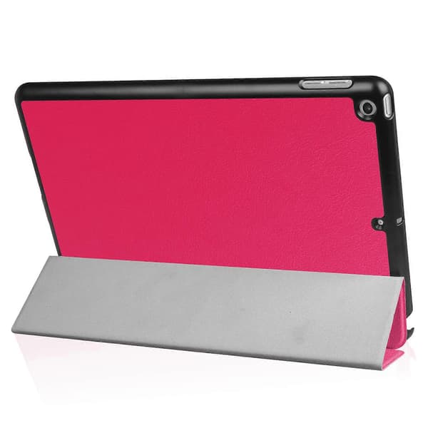 Kompatibel med iPad 9.7 (2018) 9.7 (2017) Tri-Fold Stativ Lett Full Beskyttelse Smart Lær Tablet Case-lingling} Pink Rose