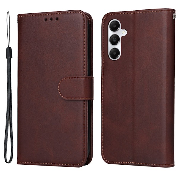 Heta 2025 Samsung A05s 4G PU Läder Plånboksfodral - Fler Färger Brown Brun