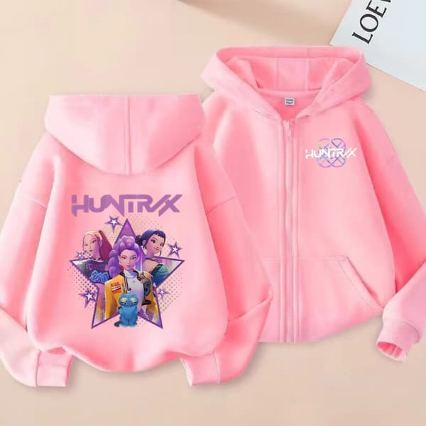 K-pop Devil Hunter Børne Zip-Up Jakke - Sød animejakke, velegnet til både drenge og piger, moderne til forår og efterår. LMNT 111-LMNT122 120