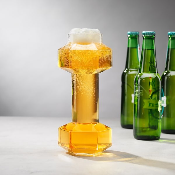 Ölglas - Hantel - 600 ml Transparent