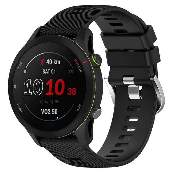 Silikonklokkereim for Garmin Forerunner255S-lingling} Black