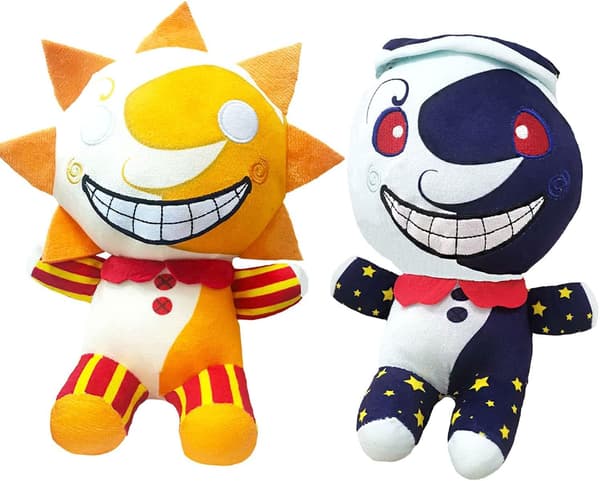 25cm Sundrop ja Moondrop FNAF Safety Defect Pehmoklovnilelu