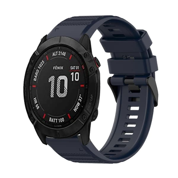 Silikonarmband för Garmin Fenix 6X-lingling} Navy Blue