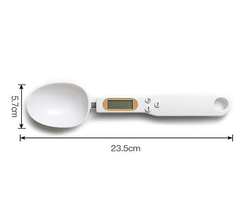 Skedvåg - Mätvåg 500g/0.1g - Batteri Ingår -