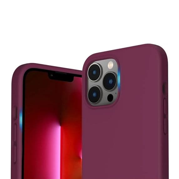 Silikondeksel Kompatibelt med iPhone 12/12 Pro - Rød