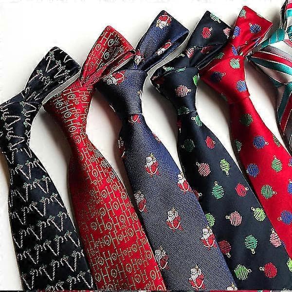 Juleslips for menn, slips for menn, juleslips, juleskjerf, Santa Party-lingling}