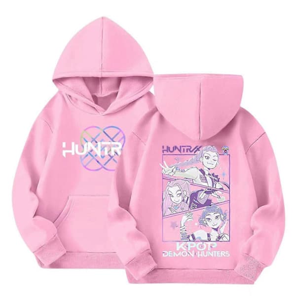 K-Pop Devil Hunter Barne HUNTRX Hettegenser, Hettegenser for Gutter og Jenter, Rosa, 120cm 120cm blue