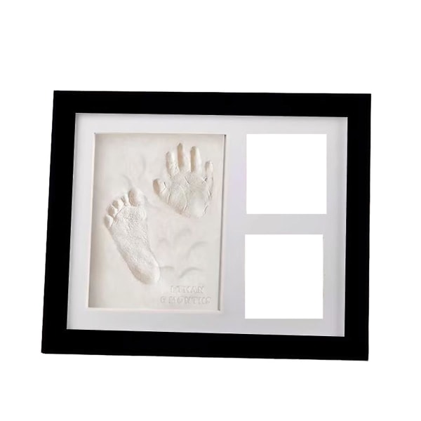 Baby Clay Handprint And Kit - Baby Shower Presents Och Perfekt Nursery Room Decoration Black