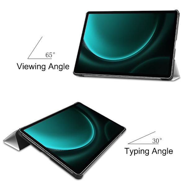 Kompatibelt med Samsung Galaxy Tab S9 FE Plus Tri-fold Skyddsfodral