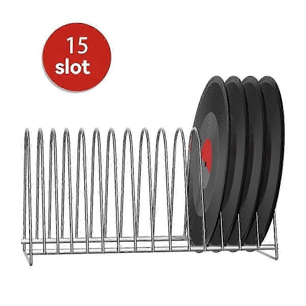 Vinylplade tørrestativ, holder 15 plader.