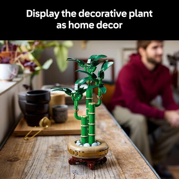 Lucky Bamboo Byggesett – Kunstige Innendørsplanter til Dekor, Gave til Voksne