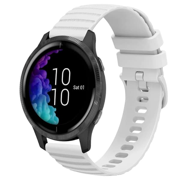 Silikoninen kellon ranneke Garmin Venu-linglingille} White
