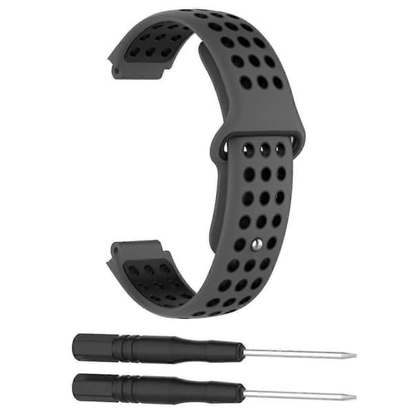 Kaksivärinen silikonihihna Garmin Forerunner 220 -linglingille} Dark Gray