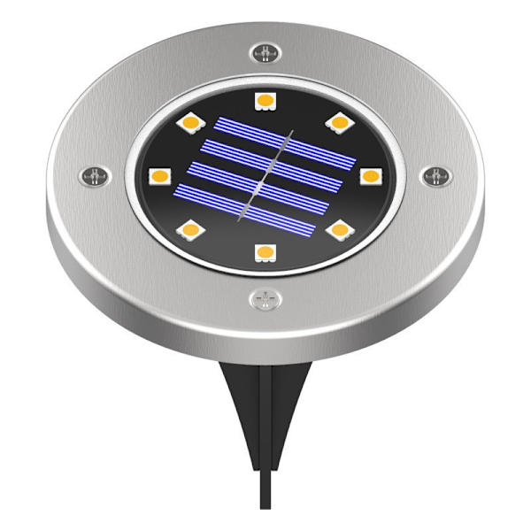 Udendørs park solcelle havelampe, plæne solcellelampe
