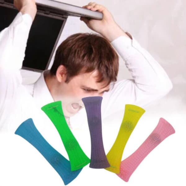 Heta 10 st vävda nät tubbollar fidget leksaker BLÅ 10 st 10 st Blå Blue 10Pcs-10Pcs