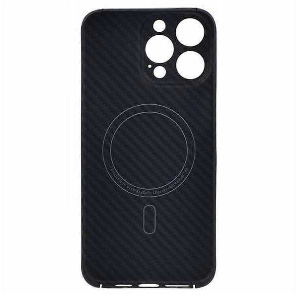 Kompatibelt med iPhone 16 Pro Max Magnetiskt Skal 1500D Grov Textur Aramidfiber Telefonskal Precisionsutskärning-lingling}