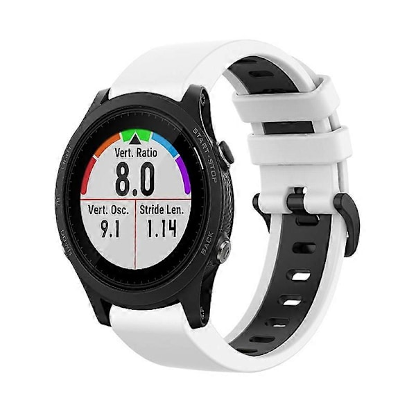 Silikone Urrem Til Garmin Forerunner 935-lingling} White Black