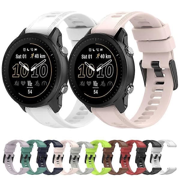 Silikoninen kellon ranneke Garmin Approach S62 -kelloon} Black