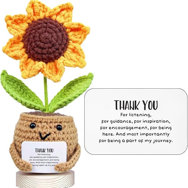 Handvirkad solroskruka Sunflower Helping Card