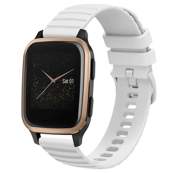 Silikoninen kellon ranneke Garmin Venu SQ -lingling -kellolle White