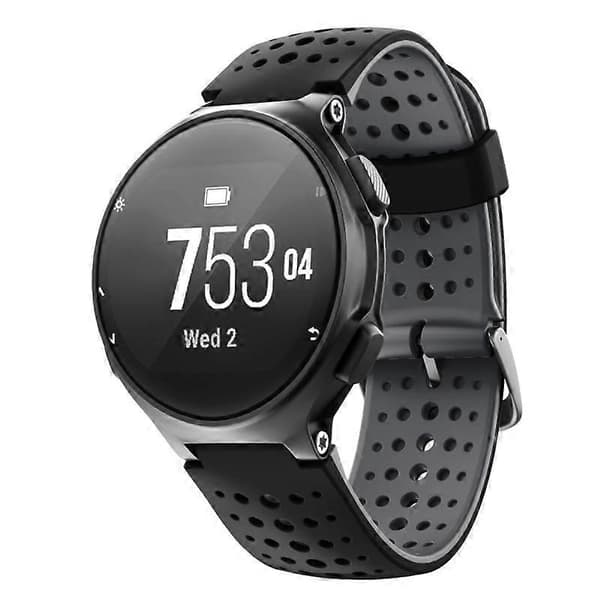Kompatibel med Garmin Forerunner 220 Silikone Urrem - lingling} Black Grey