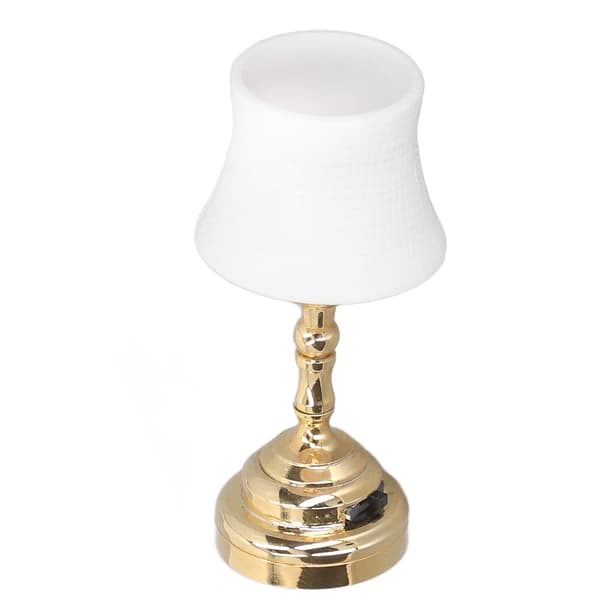 1/12 Scale Modern Dollhouse Table Lamp Mini Desk Lamp Decoration