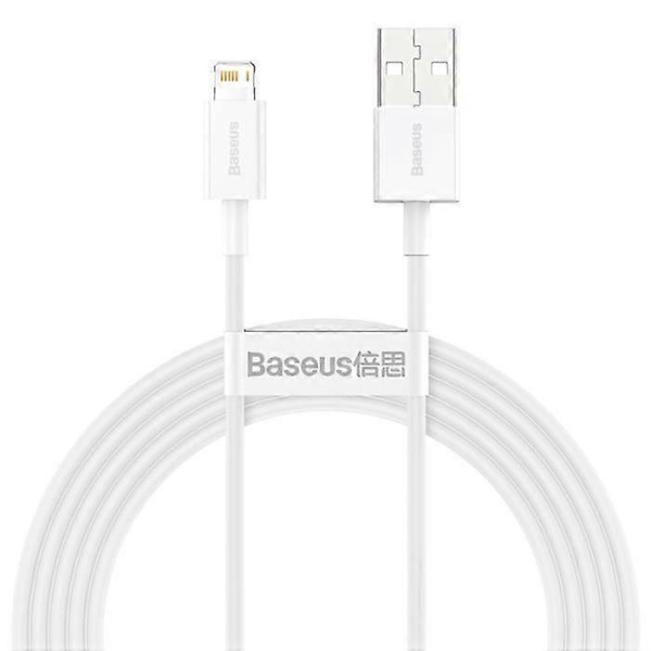 2m 2.4A Hurtigladekabel Kompatibel med iPhone, Hvit-lingling}
