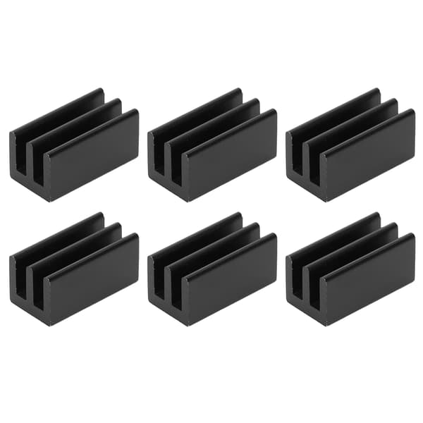 20-Stykke Aluminium Køleplade CPU Køler Industriel Komponent Q8.5x8x16 Sort