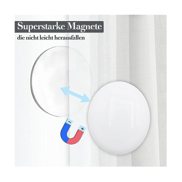 10 magnetiska gardin-vikter, duschdraperivikter, tygvikter för botten