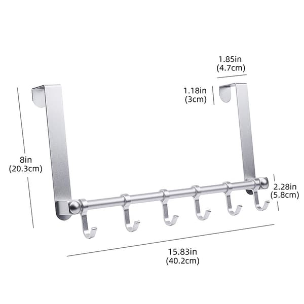 Aluminium dørkrog Silver