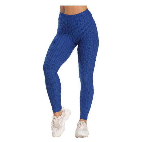 Mönstrade batikfärgade äggformade leggings, gula yellow l
