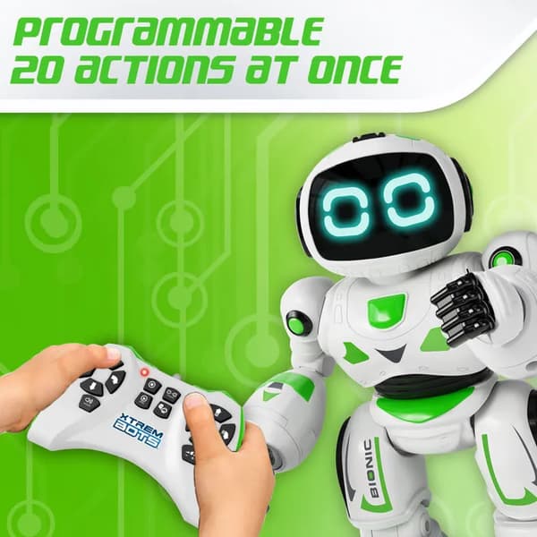 Bionisk robotleke - Programmerbar - 2 bevegelsesmoduser - med lyd- og lyseffekter
