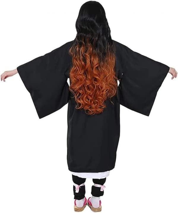 Nezuko anime karakter cosplay kostumesæt til Halloween, egnet til voksne og børn (170cm).