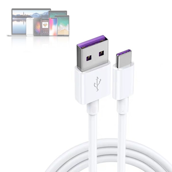 4-pack typ C supersnabb 5A USB-datakabel laddarsladd snabbladdningskablar