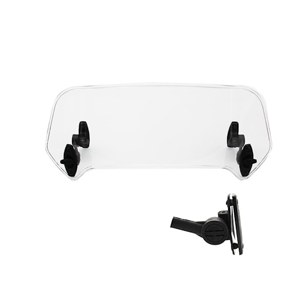 Ny produktkampanj! Högkvalitativ Universal Motorcykel Justerbar Clip-On Vindruta Vindavvisare Vindruteskydd Tillbehör