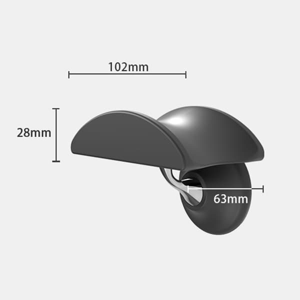 Robust Wall Mount for Headphones, Self-Adhesive, Tool-Free Installation. White 0.12