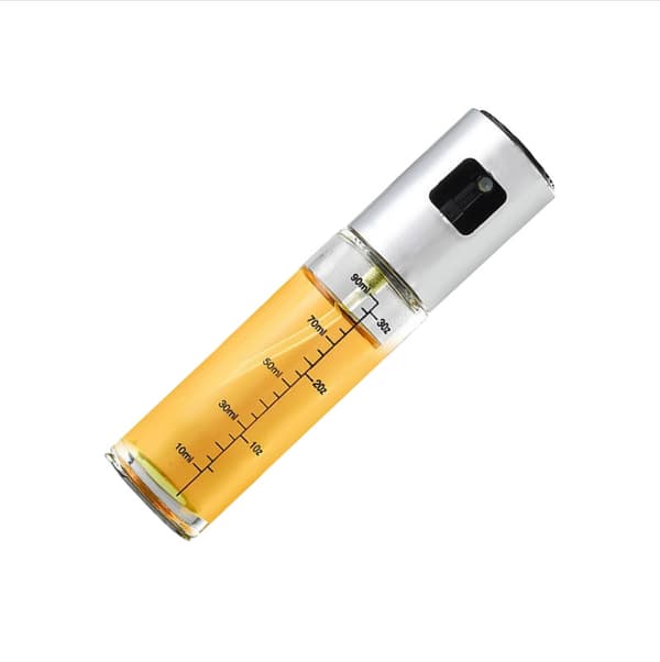 100 ml silverpläterad sprayflaska för airfryers, med graderingar, Modell 1