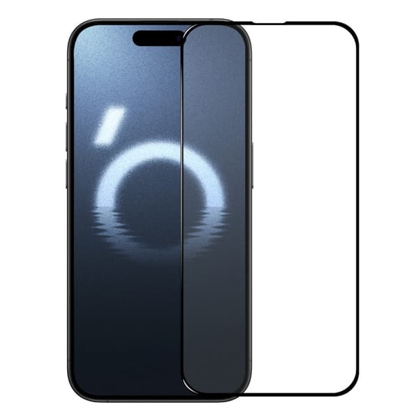 Kompatibel med iPhone 16 Pro, skärmskydd med full täckning (2-pack, inklusive ram) 77