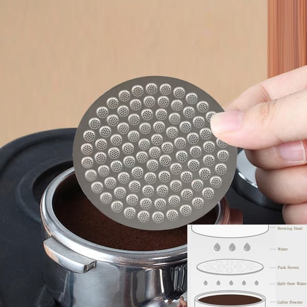 53,3 mm Espressofilter - Matvaregodkjent 316 rustfritt stål espressofilter - 0,8 mm tykk - Gjenbrukbart espressofilter