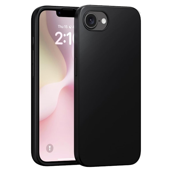 Hot 2025 iPhone 16e Mat Sort Ultratyndt TPU Cover - Sort Black Svart