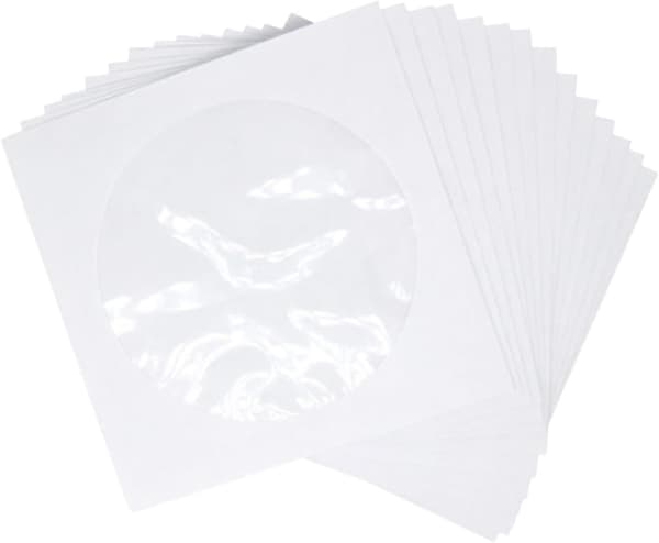 100-pack CD-fodral, transparenta CD-förvaringslådor, CD-förvaringspåsar, CD-plånböcker, CD-hållare